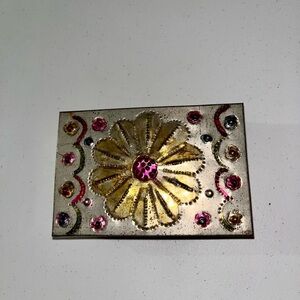 HOST PICK - Vintage Signed Mexican Gemmed Silver Jewelry Box